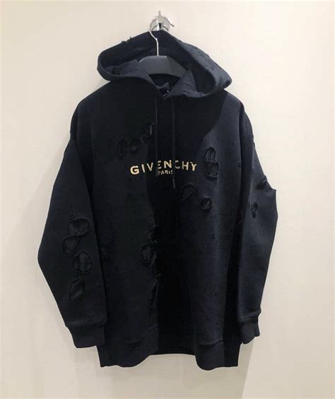 givenchy rainbow hoodie|Givenchy paris sweatshirt destroyed.